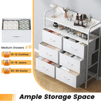 7-Drawer Fabric Chest of Drawers for Bedroom 4