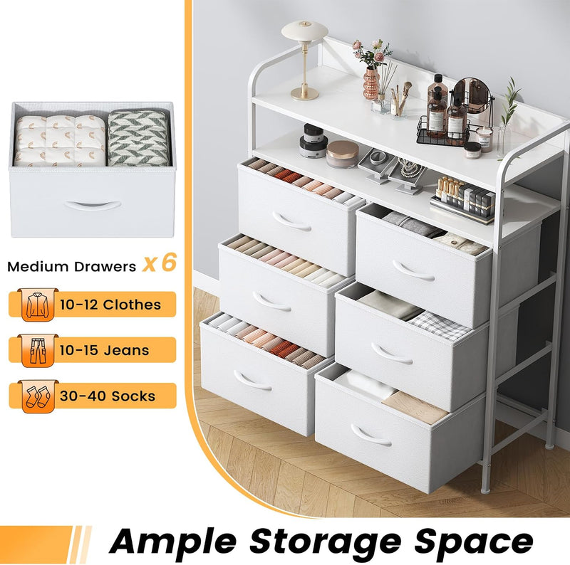 7-Drawer Fabric Chest of Drawers for Bedroom 4