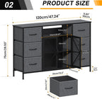 7-Drawer Fabric Chest of Drawers for Bedroom 4