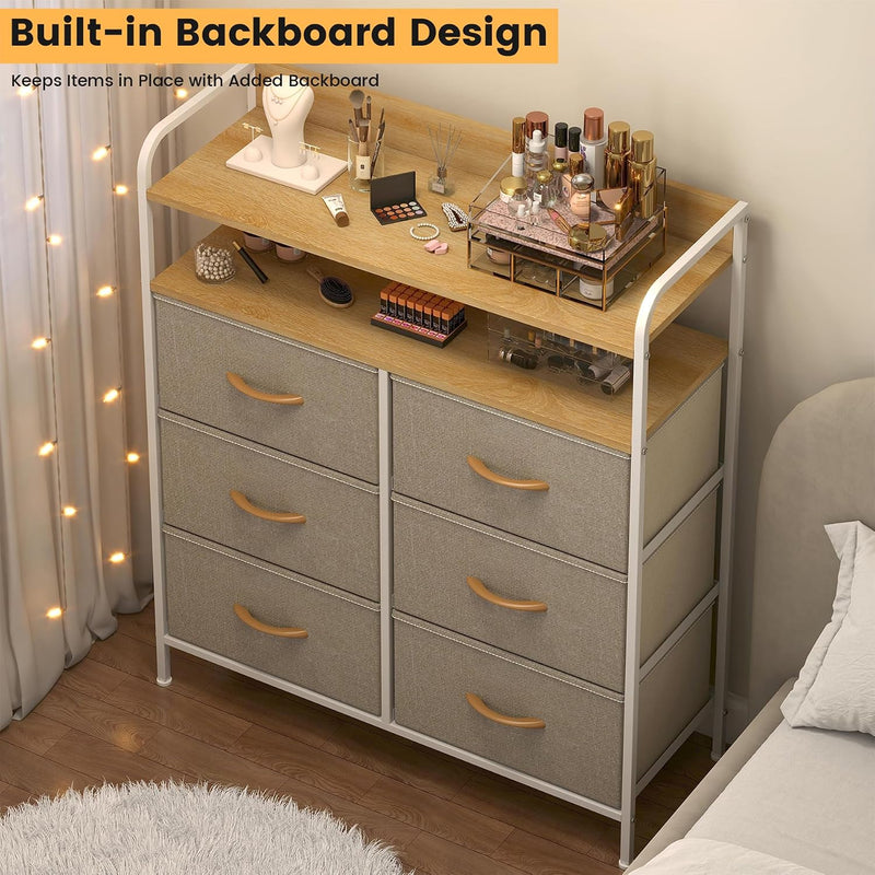 7-Drawer Fabric Chest of Drawers for Bedroom 4