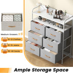 7-Drawer Fabric Chest of Drawers for Bedroom 4
