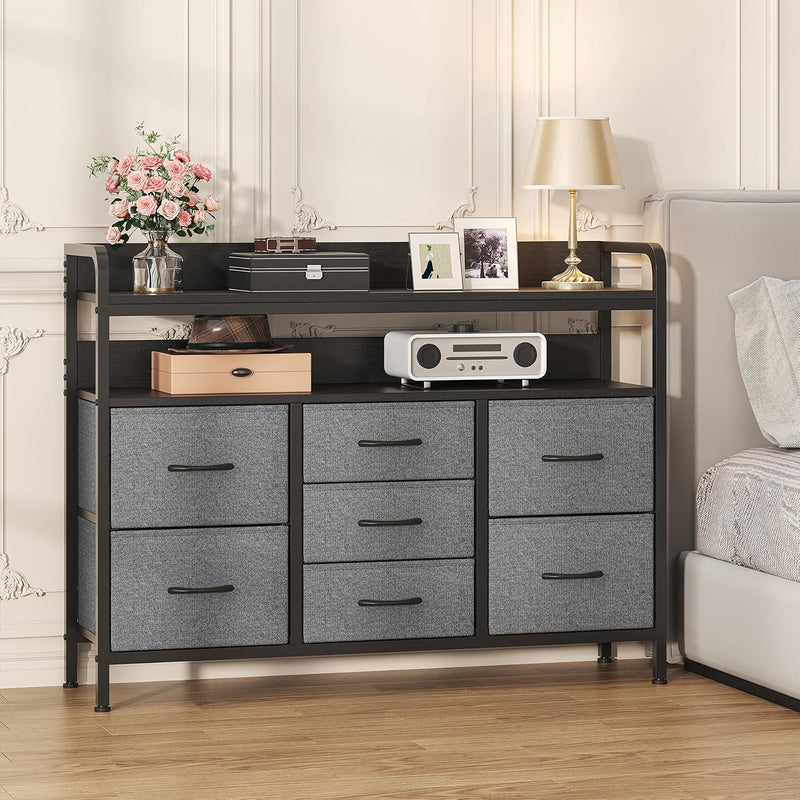 7-Drawer Fabric Chest of Drawers for Bedroom 4
