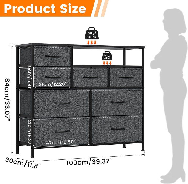 7-Drawer Fabric Chest of Drawers for Bedroom 4