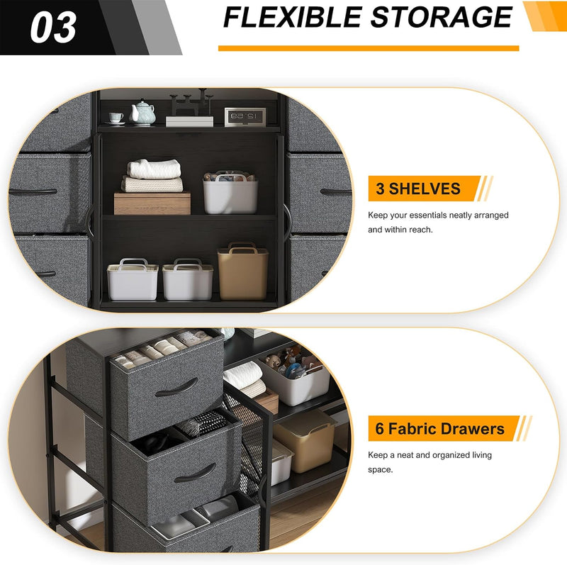 7-Drawer Fabric Chest of Drawers for Bedroom 4