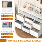 7-Drawer Fabric Chest of Drawers for Bedroom 4