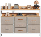 7-Drawer Fabric Chest of Drawers for Bedroom 4