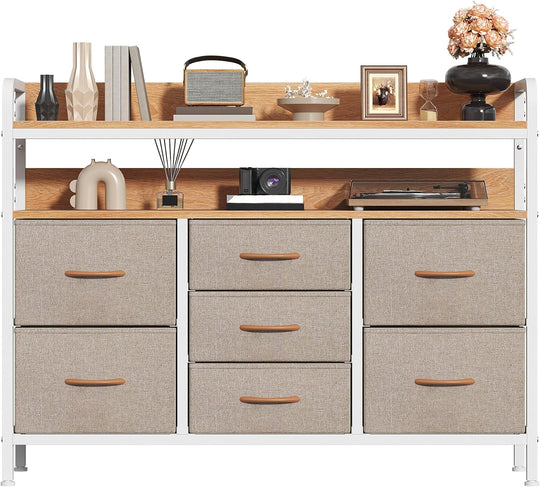 7-Drawer Fabric Chest of Drawers for Bedroom 4