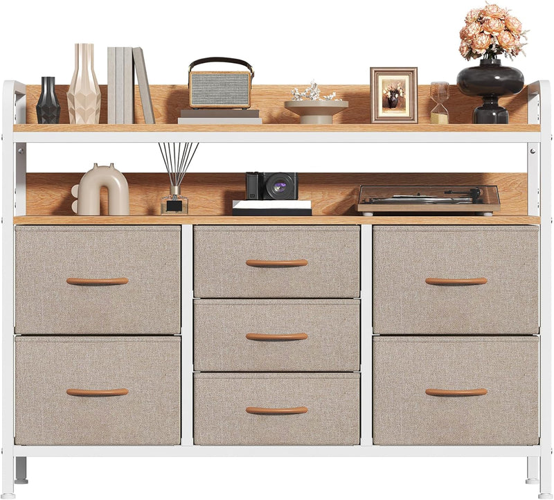 7-Drawer Fabric Chest of Drawers for Bedroom 4