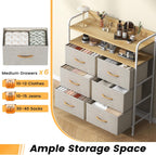 7-Drawer Fabric Chest of Drawers for Bedroom 4