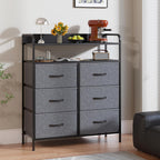 7-Drawer Fabric Chest of Drawers for Bedroom 4