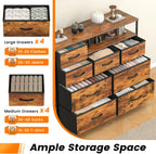 7-Drawer Fabric Chest of Drawers for Bedroom 4