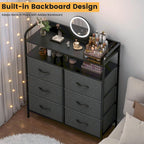 7-Drawer Fabric Chest of Drawers for Bedroom 4