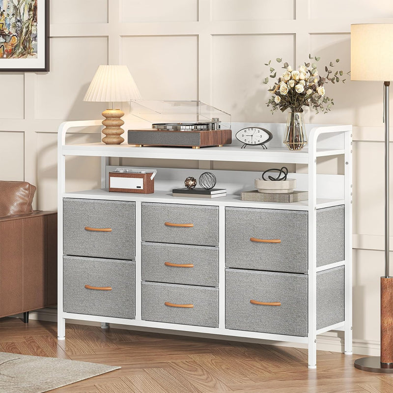 7-Drawer Fabric Chest of Drawers for Bedroom 4