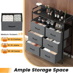 7-Drawer Fabric Chest of Drawers for Bedroom 4