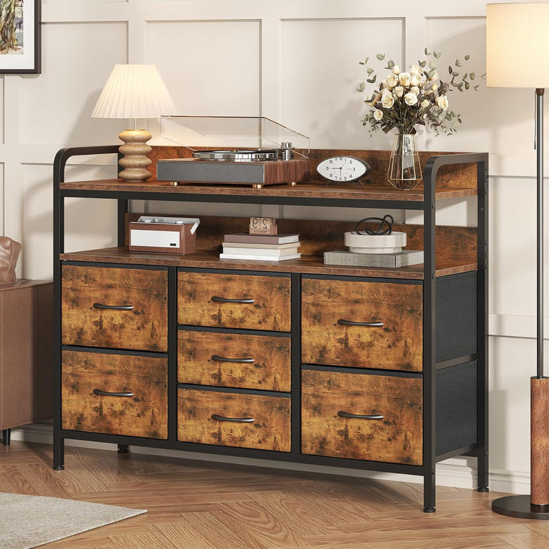 7-Drawer Fabric Chest of Drawers for Bedroom 4