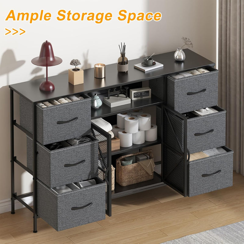 7-Drawer Fabric Chest of Drawers for Bedroom 4