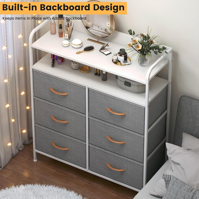 7-Drawer Fabric Chest of Drawers for Bedroom 4