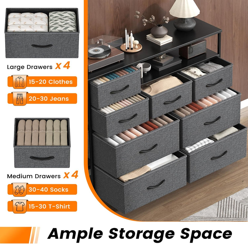 7-Drawer Fabric Chest of Drawers for Bedroom 4