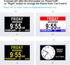 7 Inch Digital Day of the Week Clock