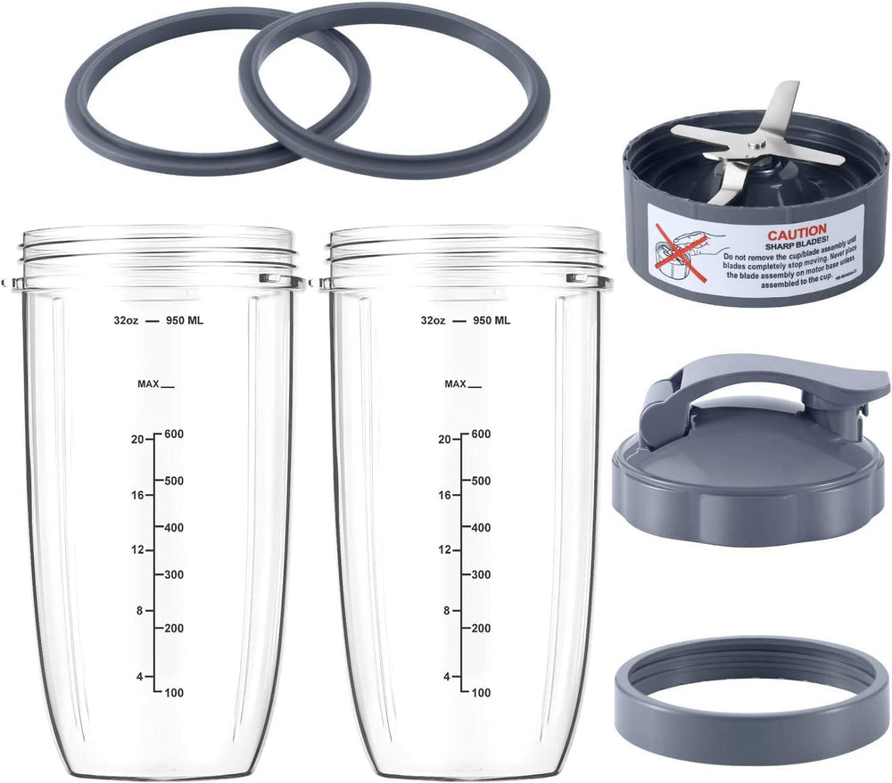 7 Pieces Nutribullet Blender Cups Blade Replacement Set