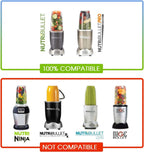 7 Pieces Nutribullet Blender Cups Blade Replacement Set