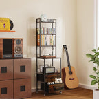 7-Tier Cd Storage Rack with 2 Drawers Record