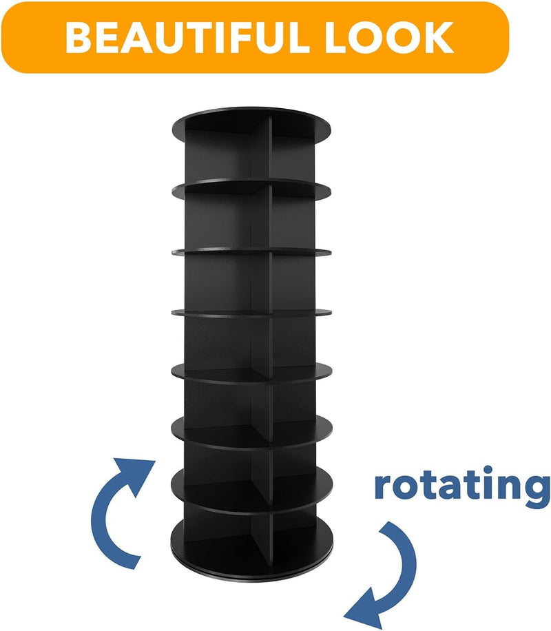 7 Tier Rotating Shoe Rack Tower Display Lazy