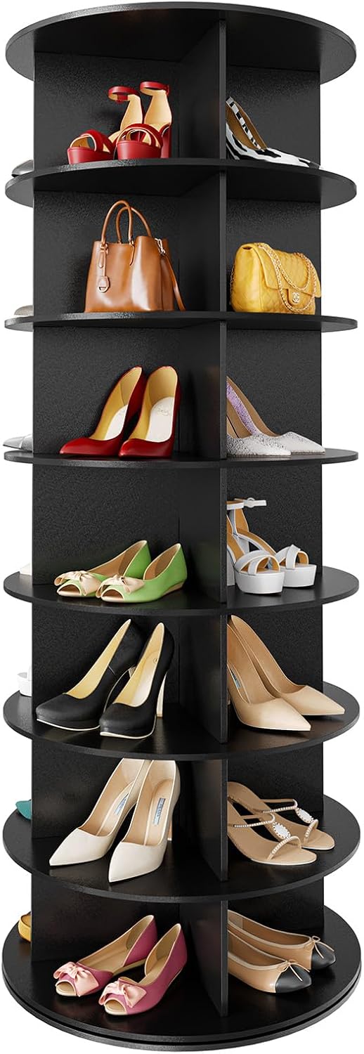 7 Tier Rotating Shoe Rack Tower Display Lazy