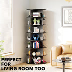 7 Tier Rotating Shoe Rack Tower Display Lazy