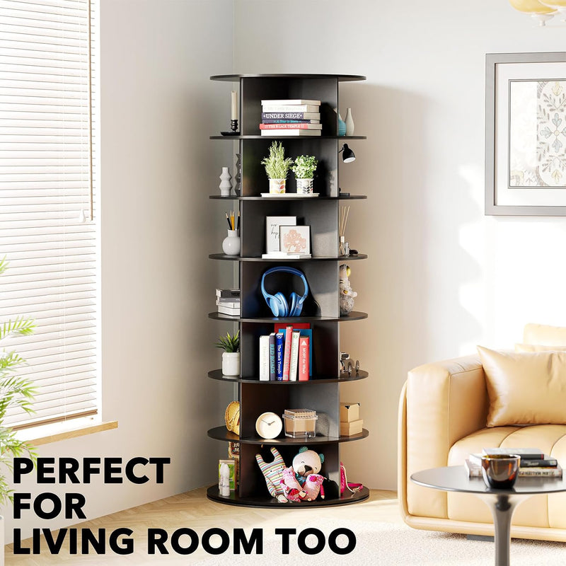 7 Tier Rotating Shoe Rack Tower Display Lazy