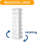 7 Tier Rotating Shoe Rack Tower Spinning Display