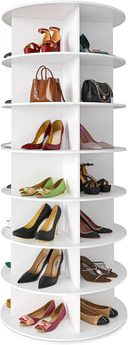 7 Tier Rotating Shoe Rack Tower Display Lazy