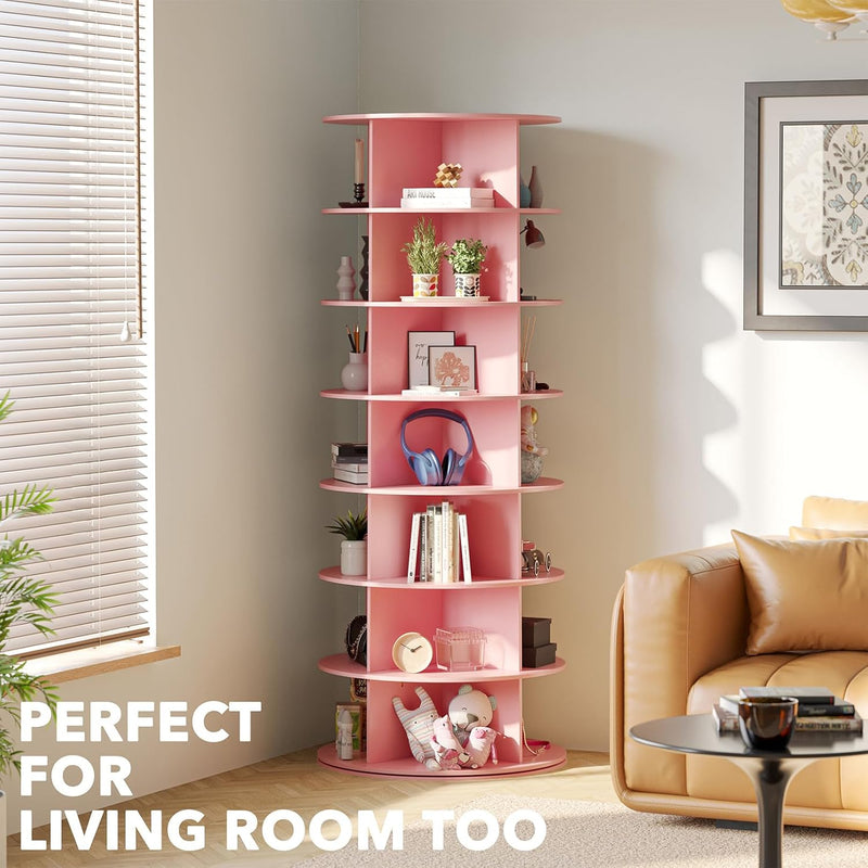 7 Tier Rotating Shoe Rack Tower Display Lazy