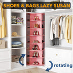 7 Tier Rotating Shoe Rack Tower Display Lazy