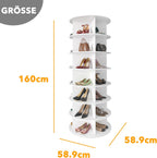 7 Tier Rotating Shoe Rack Tower Display Lazy