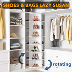 7 Tier Rotating Shoe Rack Tower Spinning Display