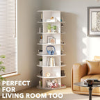 7 Tier Rotating Shoe Rack Tower Spinning Display