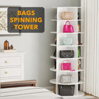 7 Tier Rotating Shoe Rack Tower Spinning Display