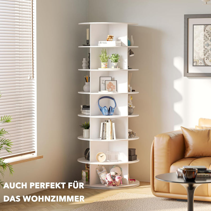 7 Tier Rotating Shoe Rack Tower Display Lazy