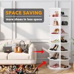 7 Tier Rotating Shoe Rack Tower Spinning Display
