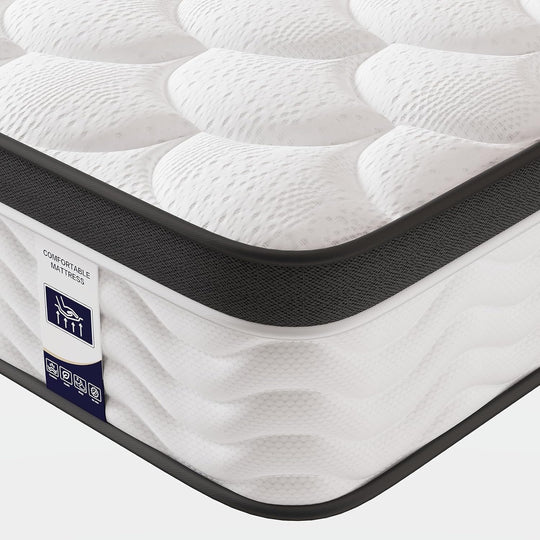 Mattress 10" Firm Hybrid Memory Foam Pocket Spring