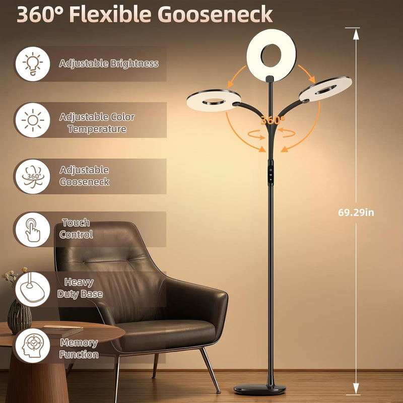 Floor Lamp LED Standing Reading Light for Living