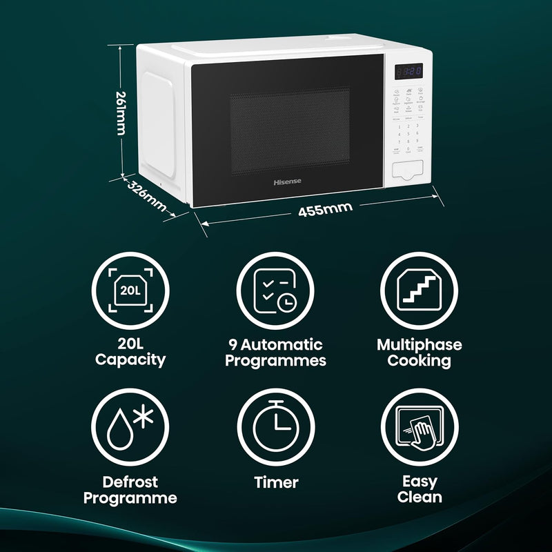 700 Watts 20 Litre Digital Solo Microwave Oven