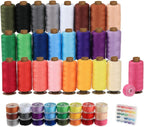 700 Yard Bobbins Sewing Thread Set 36 Colors