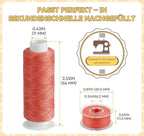 700 Yard Bobbins Sewing Thread Set 36 Colors