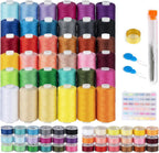 700 Yard Bobbins Sewing Thread Set 36 Colors