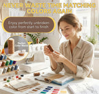 700 Yard Bobbins Sewing Thread Set 36 Colors
