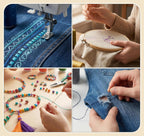 700 Yard Bobbins Sewing Thread Set 36 Colors