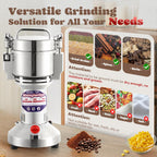 700g Electric Grain Grinder Stainless Steel 220V 2500W