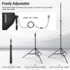 700W Professional Photography 24"x24" 60x60CM Softbox with E27